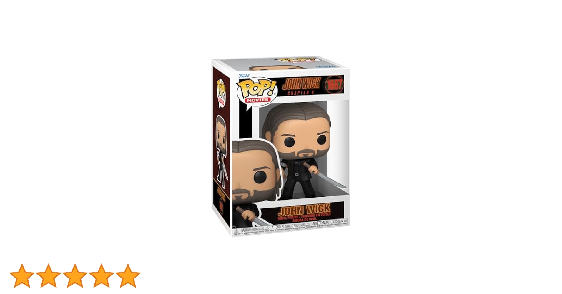 新品　Funko POP! ジョン・ウィック シリーズ 4体セット　オマケ付き Funko Pop John Wick Chapter 4 - John Wick w/ Weapons Figure